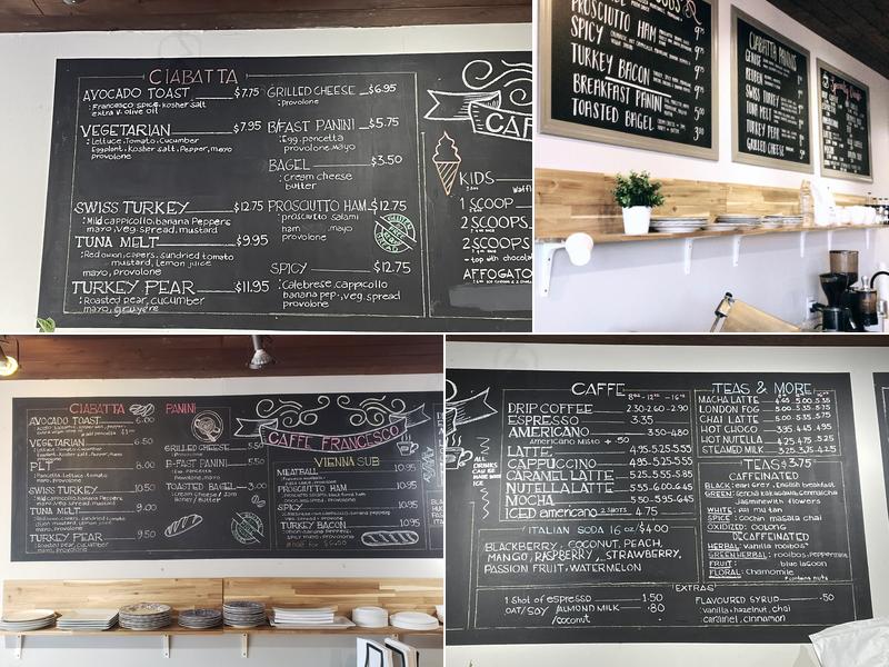 Caffe Francesco Menu