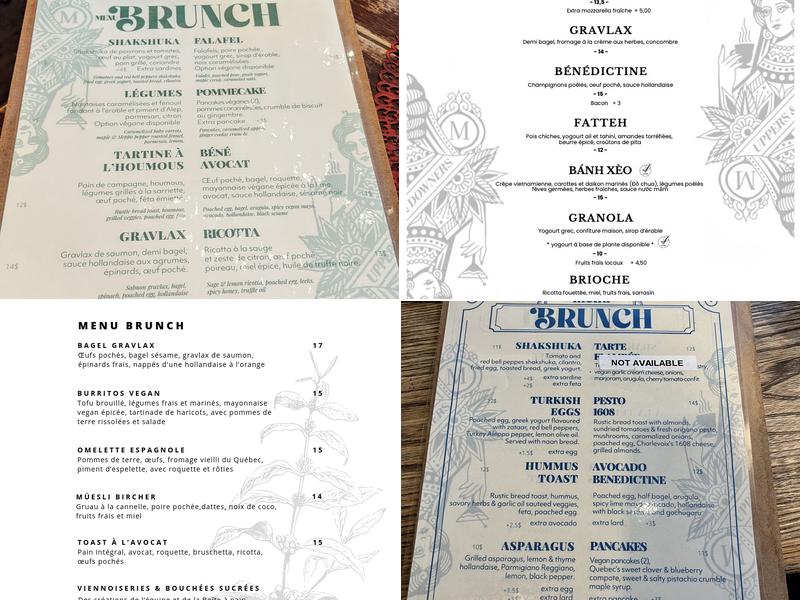Maelstrøm Saint-Roch Menu
