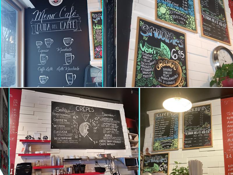 Baguette & Chocolat Menu