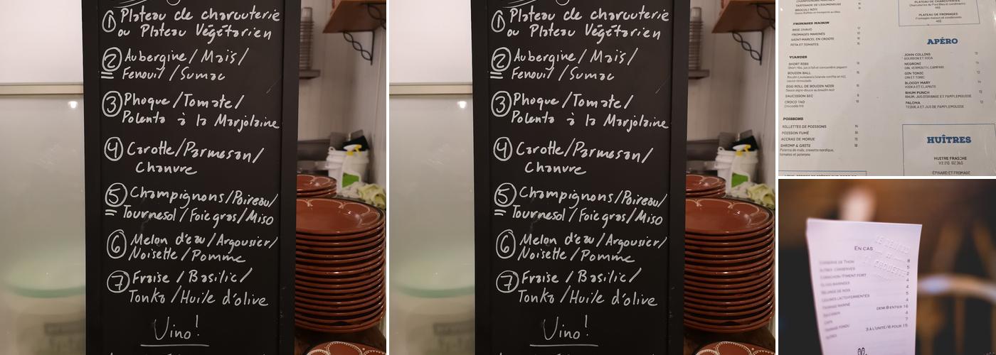 Le Renard et la Chouette Menu