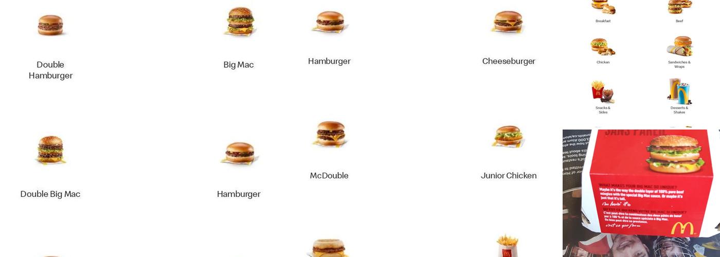 McDonald's Menu