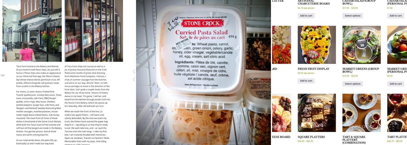 Stone Crock Bakery Menu