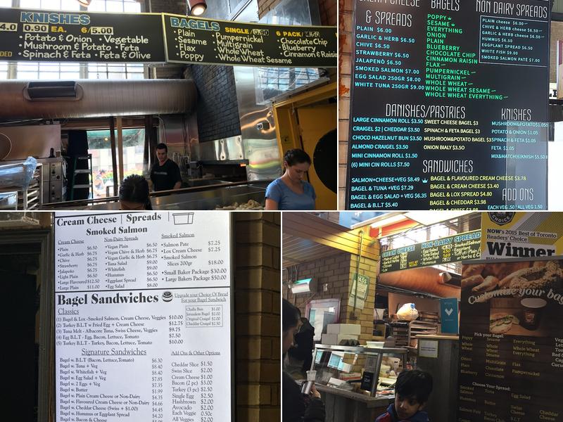 St Urbain Bagel Bakery Menu