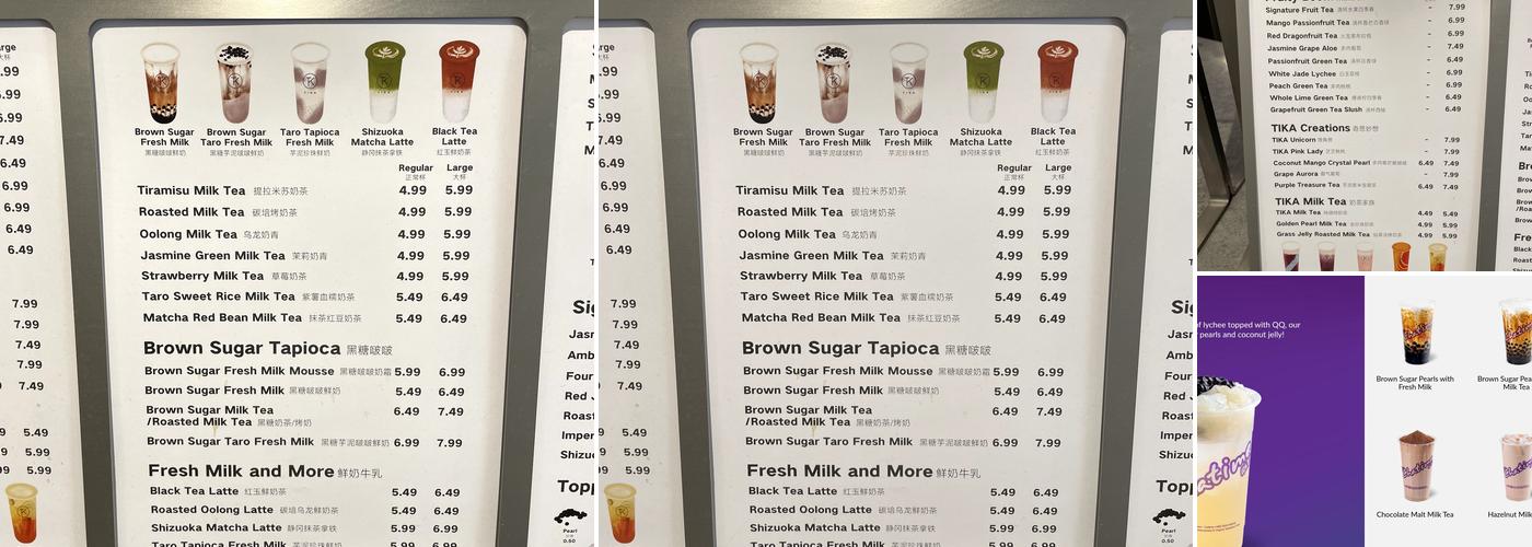 Chatime Menu
