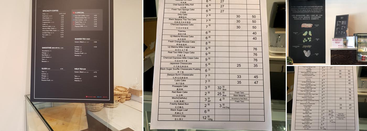 3 QUARTERS FULL CAFE Menu