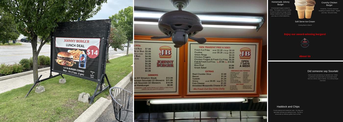 Johnny Burger Menu