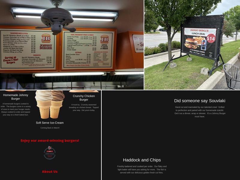 Johnny Burger Menu