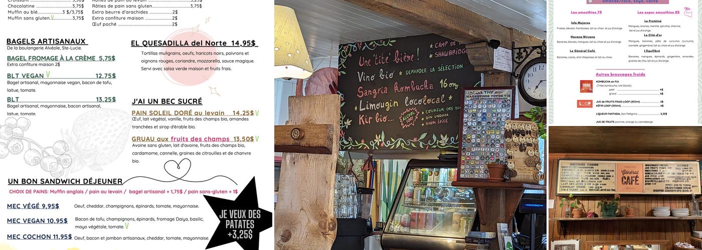 Le Général Café Menu