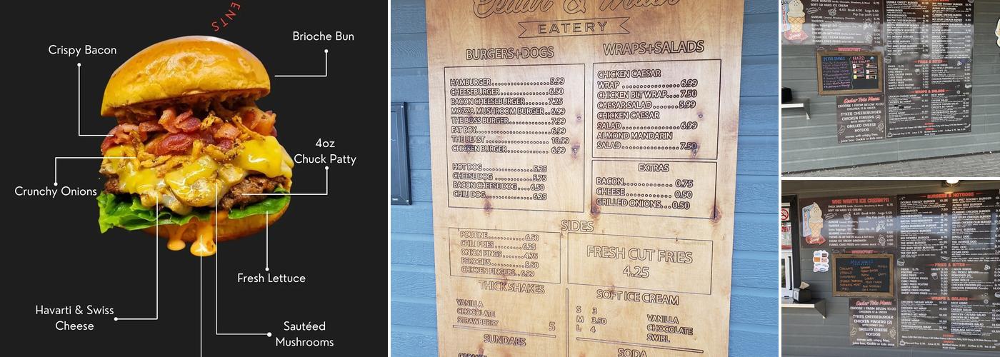 Cedar and Main Eatery Menu
