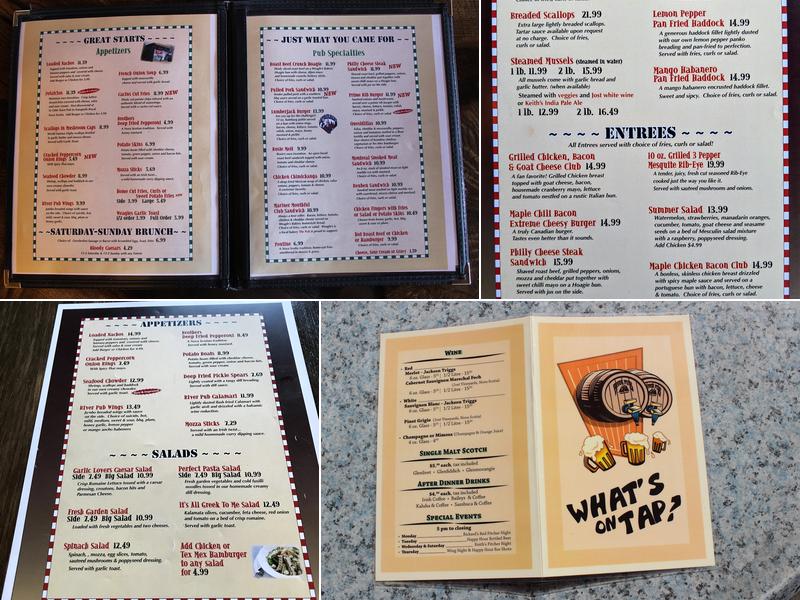 River Pub Menu