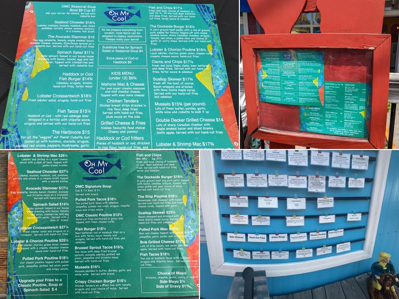 Oh My Cod! Menu