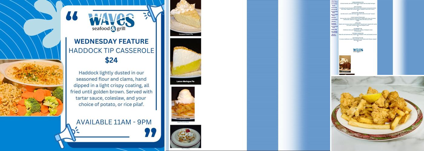 Waves Seafood & Grill Menu