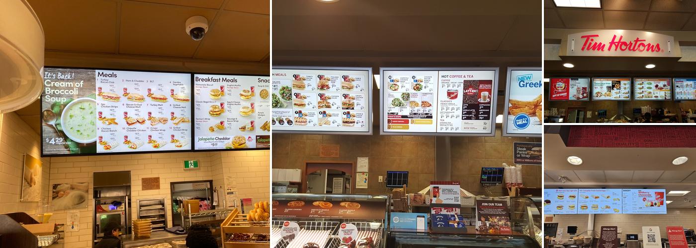 Tim Hortons Menu