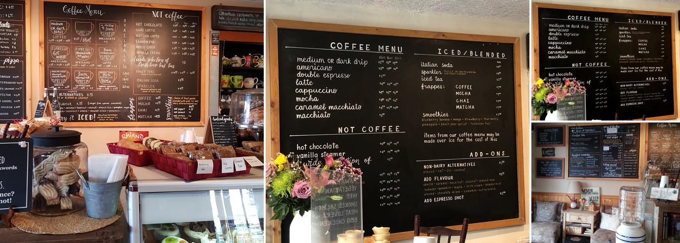 Rusticana Coffee Menu