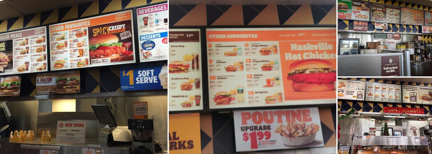 Burger King Menu