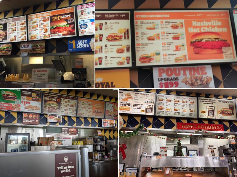 Burger King Menu