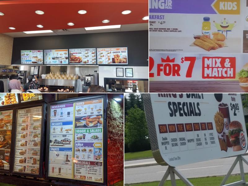 Burger King Menu