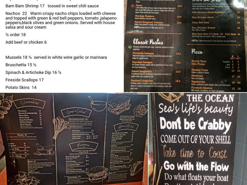 Fireside Menu