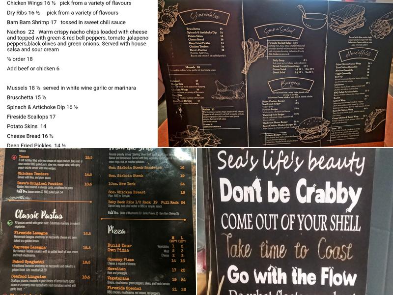 Fireside Menu