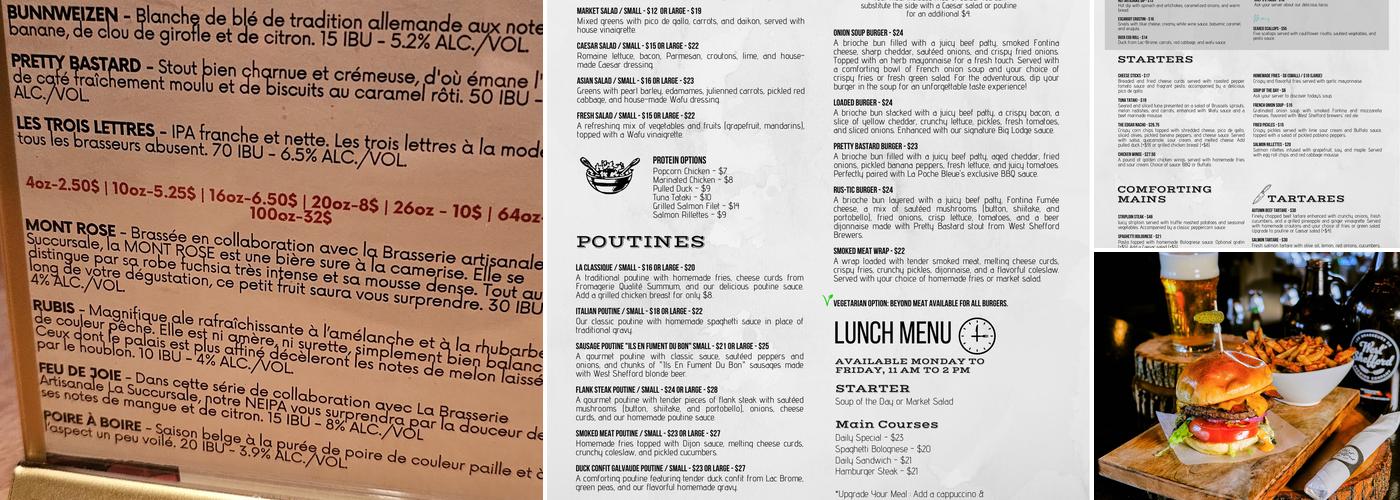 Edgar Hyperlodge Menu