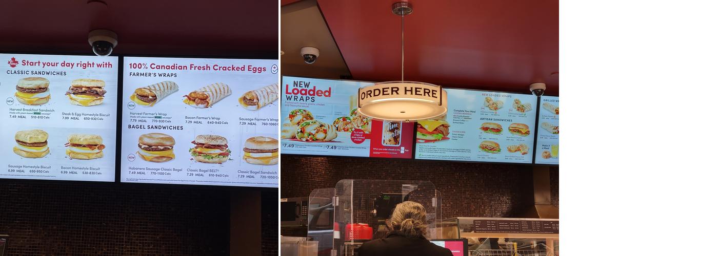 Tim Hortons Menu