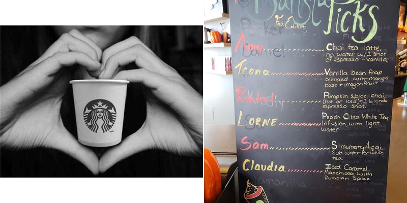 Starbucks Menu