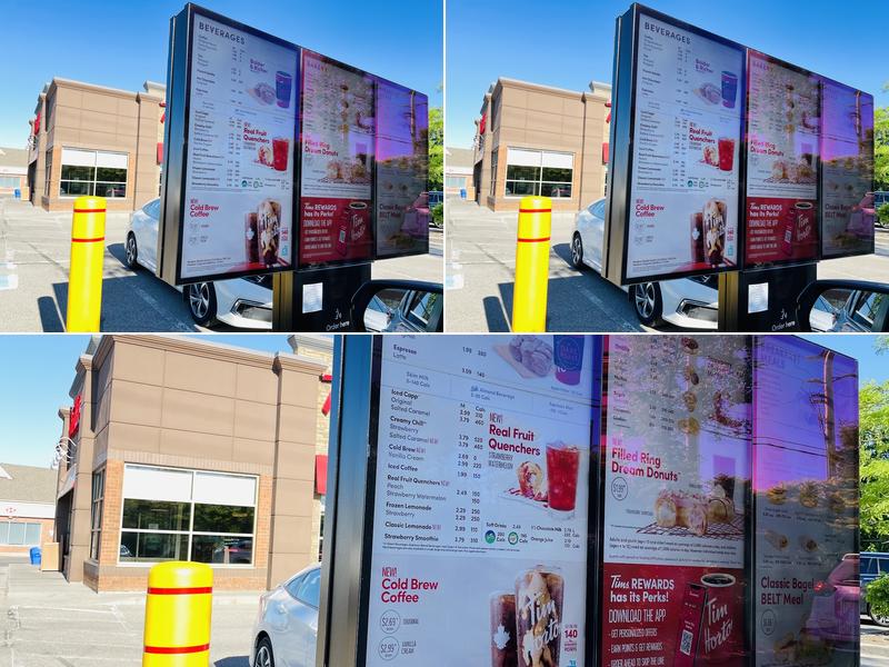 Tim Hortons Menu