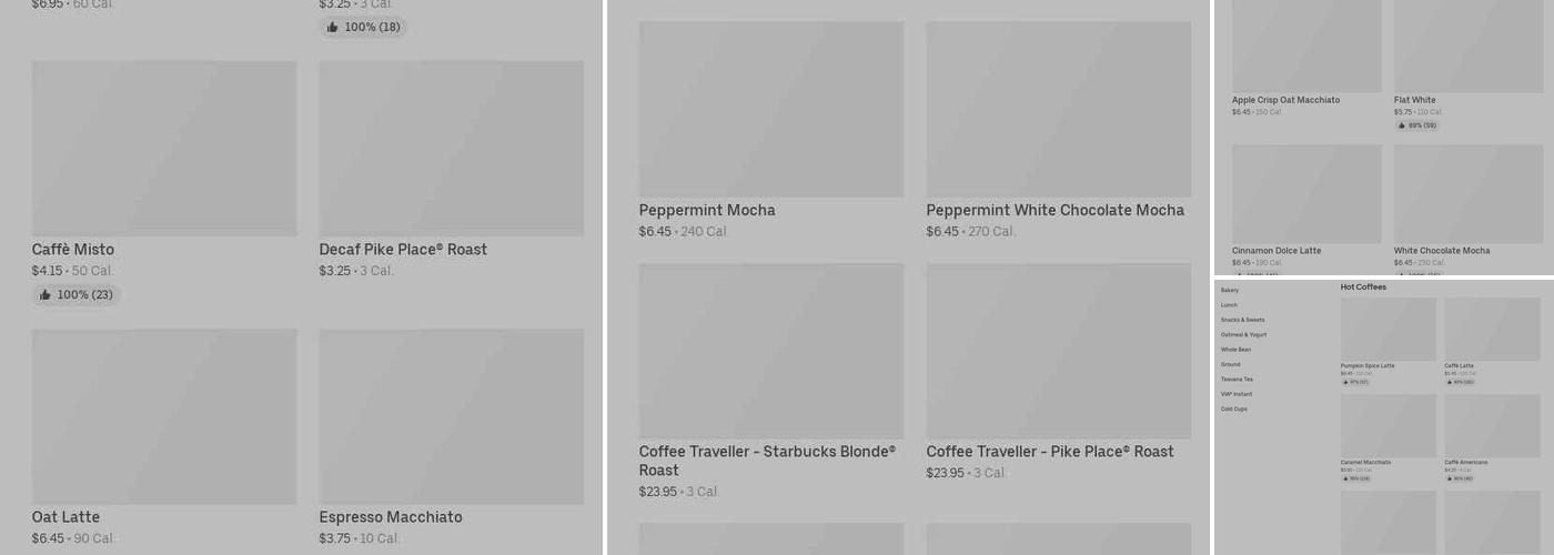 Starbucks Menu