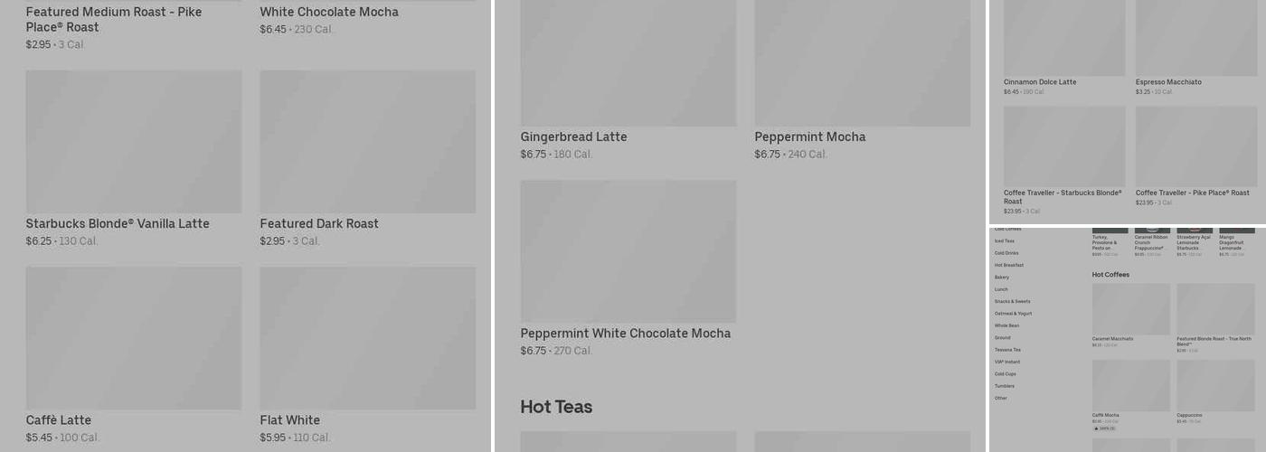 Starbucks Menu
