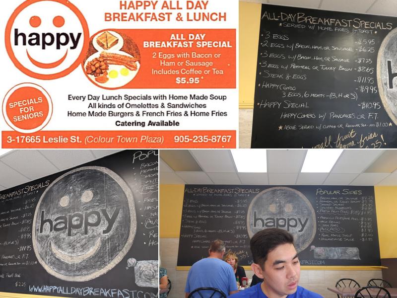 Happy All-Day Breakfast & Lunch Menu