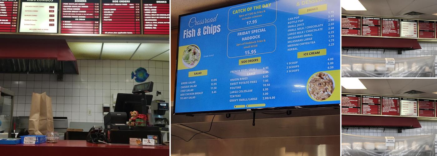 Crossroads Fish & Chips Menu