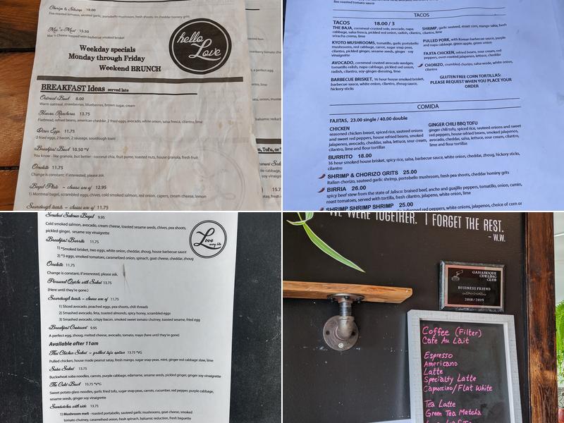 Laverne's Eatery Menu