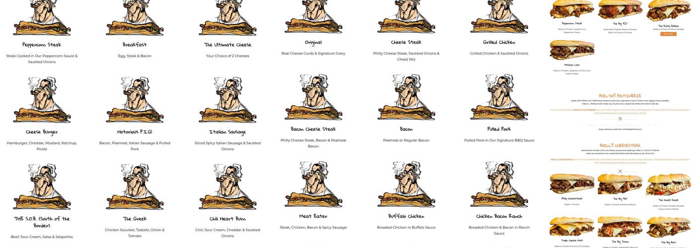 Philthy Philly's Aurora Menu