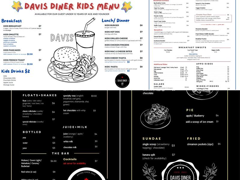 Davis diner Menu