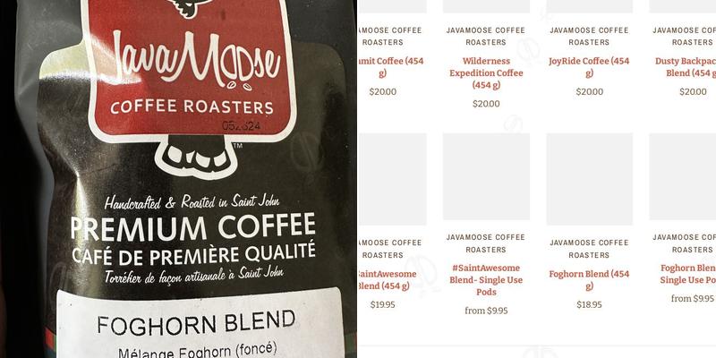 Java Moose Menu