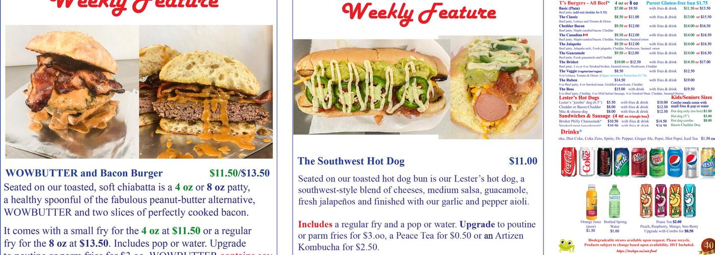 Ts Chips And More Menu