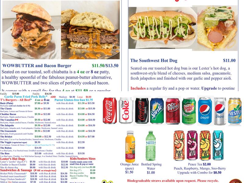 Ts Chips And More Menu