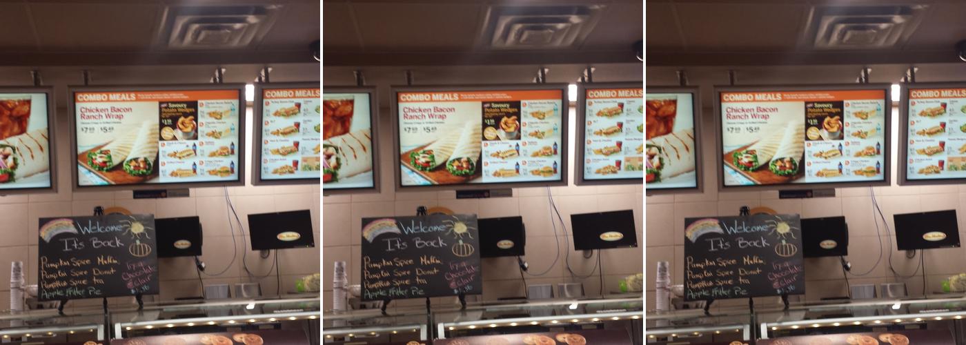 Tim Hortons Menu
