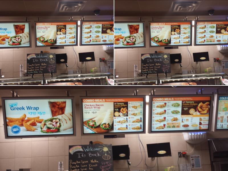 Tim Hortons Menu