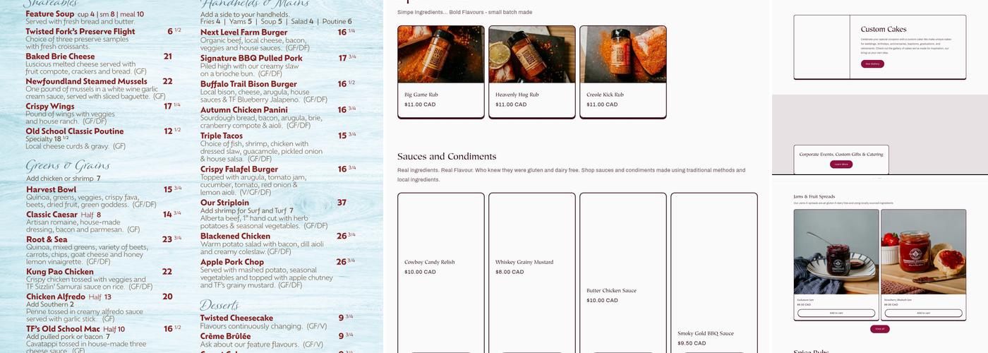 Twisted Fork Menu