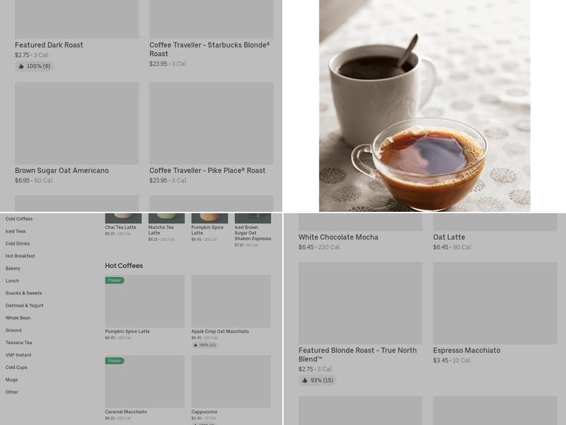 Starbucks Menu