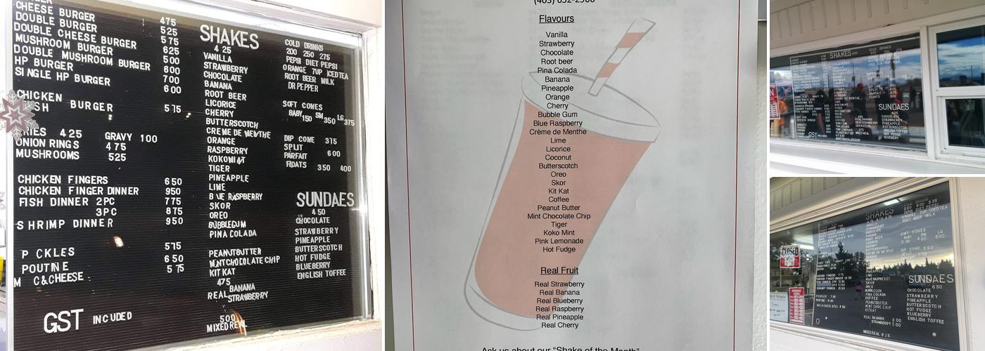 Hitchin Post Drive-In Menu