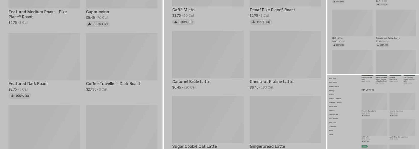 Starbucks Menu