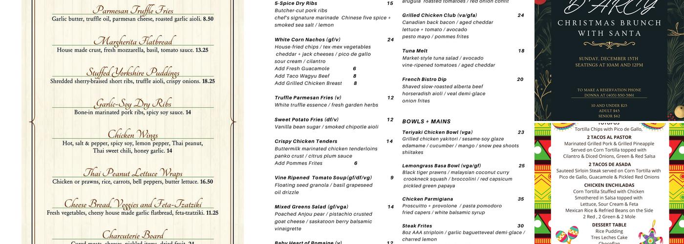 Jerry's D'Arcy Ranch Menu