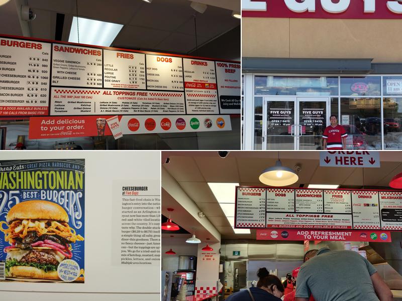Five Guys Menu