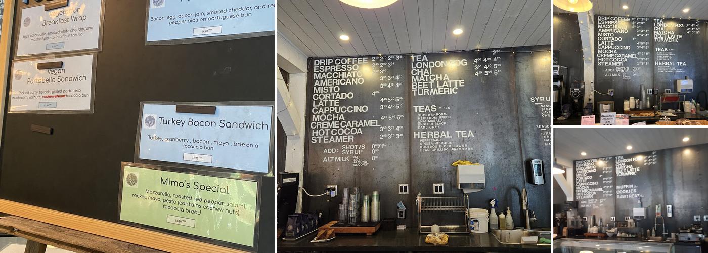 Cloudburst Cafe Menu