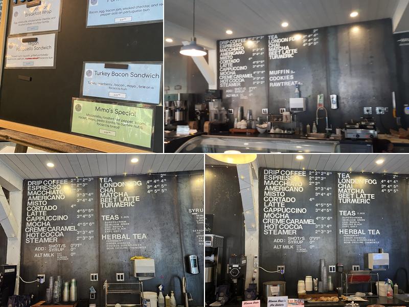 Cloudburst Cafe Menu