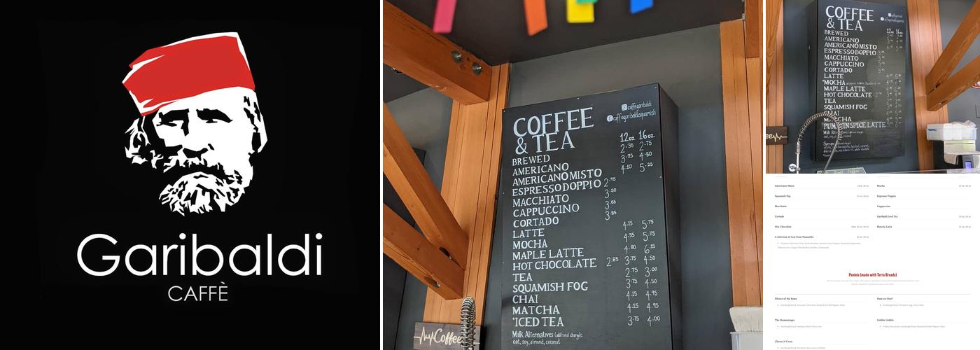 Caffè Garibaldi Menu