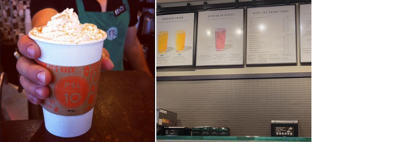 Starbucks Menu