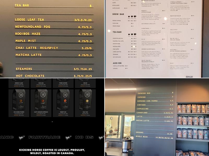 Kicking Horse Café Menu